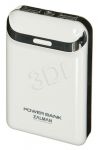 POWERBANK ZALMAN ZM-PB84IW (8400mAh) 2xUSB + LATARKA LED